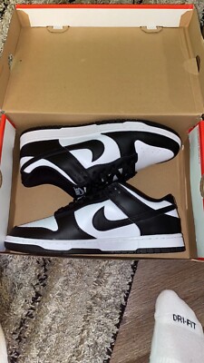 Size 10 - Nike Dunk Low Black White