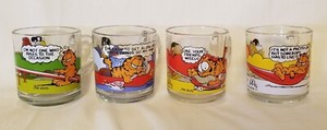 McDonald's Garfield Mugs #2 Version - 1978