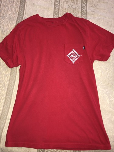 Red VANS Pocket T Shirt Size Small Off 