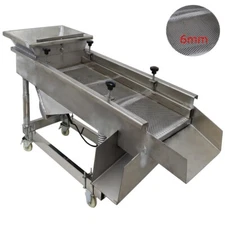 Electric Linear Vibrating Screen Industry Sifter 220V Single Motor 6MM Screen