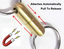  Quick Disconnect Magnet Valet Keychain Release N52 Brass 6 lb 2.5kg Link B