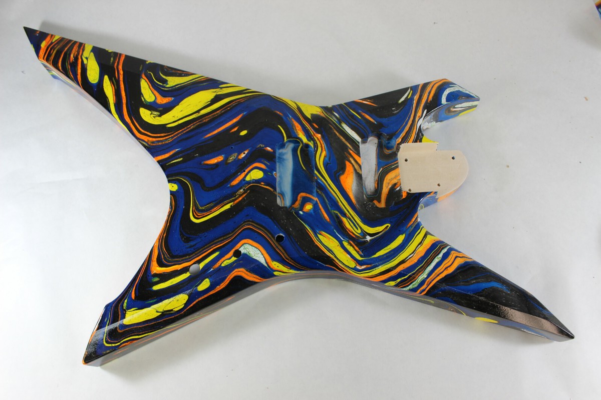 Swirled Hardtail Xiphos body fits Ibanez (tm) RG and Jem Necks