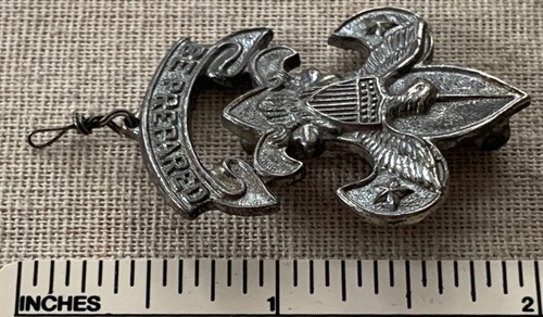 BSA insigne argent sterling chef de patrouille PREMIÈRE CLASSE époque début adolescent - Photo 2/4
