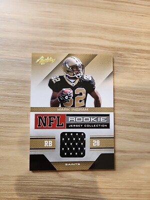 2011 Absolute Mark Ingram NFL Rookies Jersey Collection New Orleans Saints