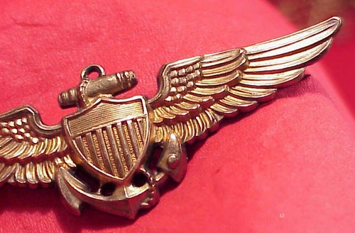WWll US Navy Marine Corps USMC Piloto Alas NS Meyer Naval Aviator Segunda Guerra Mundial Bar Pin - Imagen 8 de 9