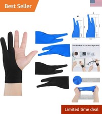 Artist Drawing Tablet Gloves Two Finger Graphics Painting Glove Free Size Cre...