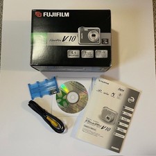 Fujifilm FinePix V10 Original Camera BOX ONLY w/ Owner s Manual, Mem Disc, CD