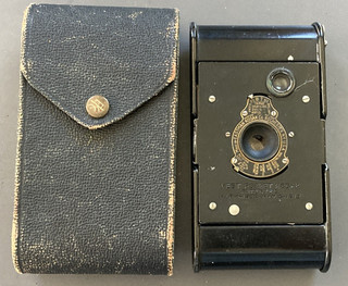 VINTAGE EASTMAN KODAK GILET TASCA FOTOCAMERA AUTOGRAFA con CUSTODIA
