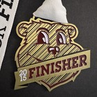 GOLDY'S RUN Running 5K Finisher 2015 Medal MINNESOTA UofM Twin Cities  St Judes  — photo 4