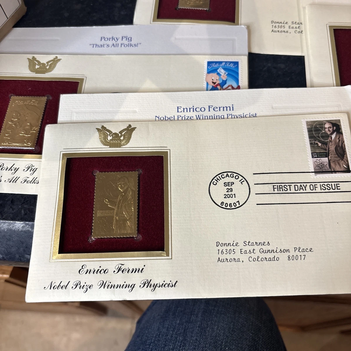 25+ 22k Gold Replica Stamps In Us First Day Covers (1991-2000) for