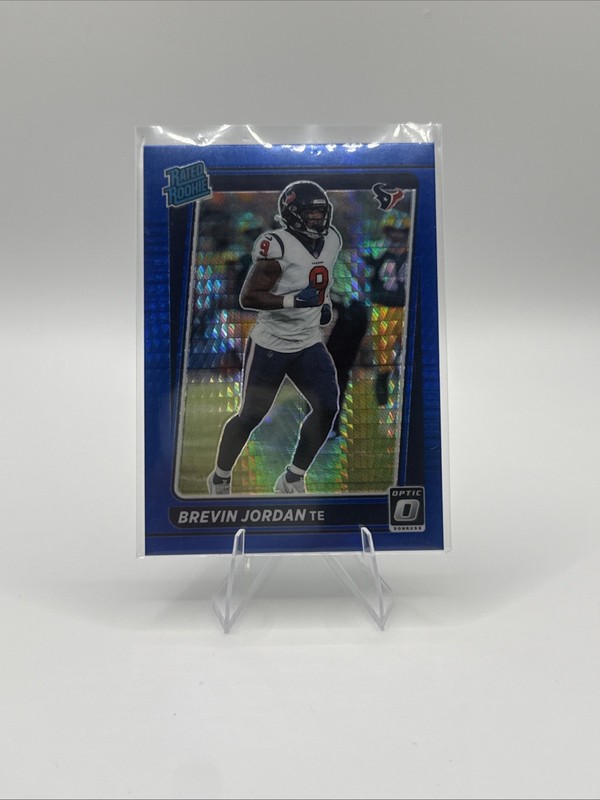 2021 Panini Donruss Optic -Rated Rookie Brevin Jordan #288 Blue Scope Prizm (RC)