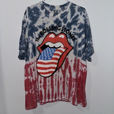 VINTAGE The Rolling Stones -  Zip Code  - Tie Dye.  White Shirt.  3XL  AOP