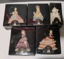 Kurt Adler She’s Got Style Victorian Collectible Ornament lot of 5