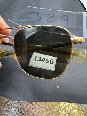 VINTAGE AMERICAN AO OPTICAL 1/10 12K GF 5 1/2 AVIATOR SUNGLASSES