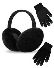 Earmuffs Ear Warmers for Women Winter Fur Adjustable Foldable Ear Muffs Gifts