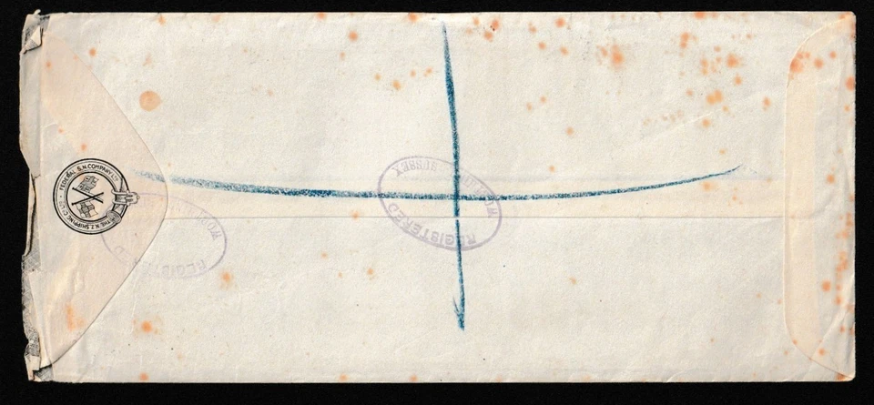 Carta registrada Islas Pitcairn 1952 valores 1d - 2/6 NZ envío carta conjunta Foto 3 de 3