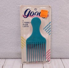 Vintage Goody Hair Picks Style Line Package Of 3 Picks Lifts NEW USA 1989 Retro