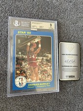 1984-85 Star Court King 5x7 # 41 Charles Barkley BGS 9 MINT, MBA Silver