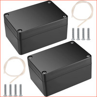 Abzweigdosen 2 StüCk Wasserdicht Kunststoff 100X68X50Mm Elektrobox Schwarz