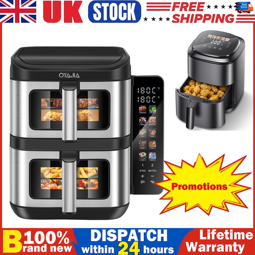 11L Dual Zone Digital Air Fryer Oven Cooker Oil Free LowFat Rapid Kitchen XXL — Oyajia