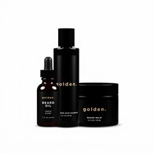 Regular, Golden Grooming Co. Beard Kit Bundle: Complete Care - Oil, Balm,...