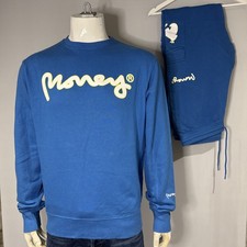 Money Men s Tracksuit Blue Size Large