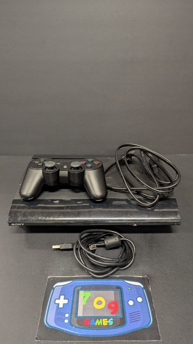 PS3 PLAYSTATION 3 SUPER SLIM 250GB SYSTEM CONSOLE IN BOX CIB