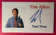 SIGNED TIM ALLEN AUTOGRAPHED 3"x5" INDEX CARD - TOOL TIME