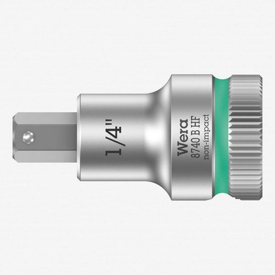 Wera 003089 3/8'' Drive Zyklop Hex-Plus Bit Socket with Holding Function 1/4''