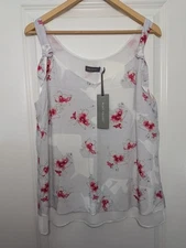 BNWT - MINT VELVET 14 "Christy" V- Neck Double Layer Tie Shoulder Cami Top