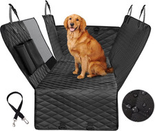 Waterproof Dog Seat Cover with Mesh Window - Anti-Slip Car Hammock