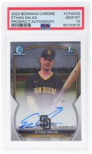  2023 Bowman Chrome Ethan Salas PSA 10 Prospect Auto #CPA-ESS Padres