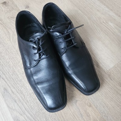 ECCO Mens Tie Black Leather Shoes, Gore Tex, Shock Point, EUR 40