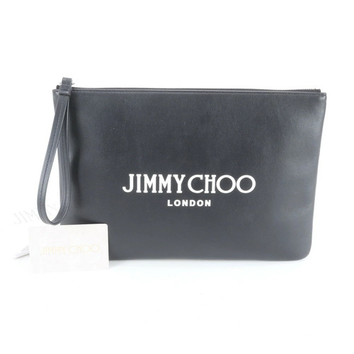 Jimmy Choo with guarantee card leather second bag clutch pouch commute business