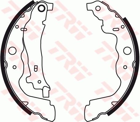 Bremsbackensatz Hinten TRW GS8780 FÜR Dacia Lada Mercedes Renault-image