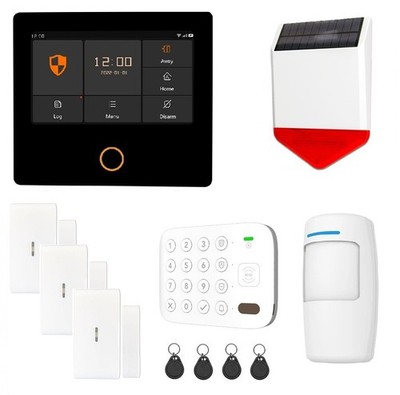 baer KT1 GSM Haus Alarmanlage Funk Alarmsystem mit Funk Solar Außensirene