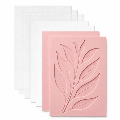 7 Pcs Linocut Printmaking Kit 4 x 6 Inch Pink