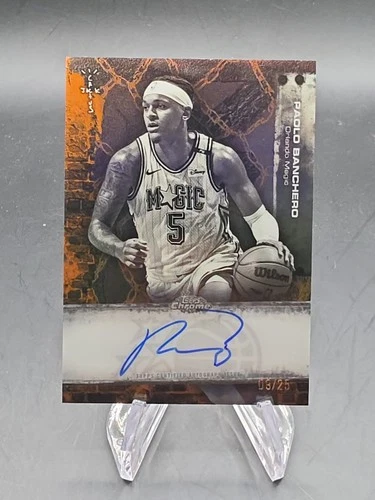 2025 Topps Chrome Paolo Banchero Chrome Autographs (RAW)