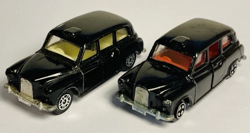 Corgi Juniors #71 Austin London Taxi Job Lot x 2 - Original Vintage (ref12)