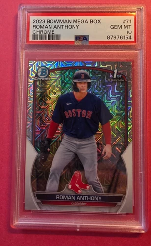 Roman Anthony 2023 Bowman Mega Box #BCP-71 Chrome Prospect 1st PSA 10