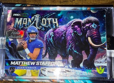 2025 Wild Card  Dino-Might Matthew Stafford Painted Mammoth 1/1 SSP