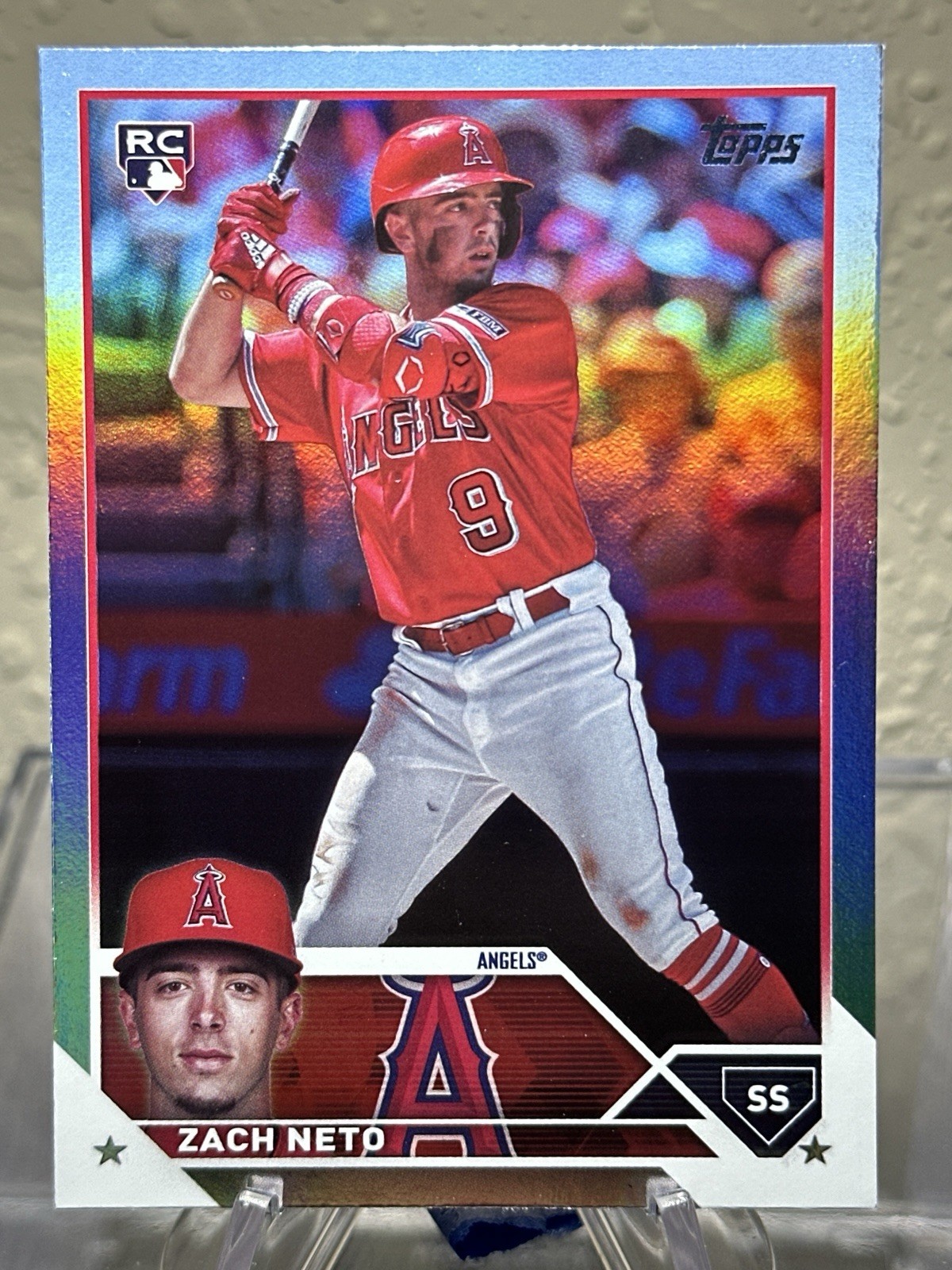 2023 Topps Update ZACH NETO Rainbow Foil RC #US98 LA Angels
