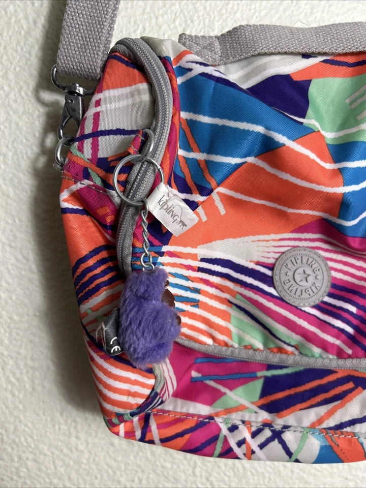 Kipling KICHIROU LUNCH BAG Multicolor 9.5x8x3 Crossbody Adjustable Strap - Image 2 of 4