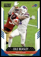 2021 Score Cole Beasley Buffalo Bills #25