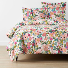 Rifle Paper Co.Garden Party Classic Cool Cotton Percale Duvet Cover- Multi, King