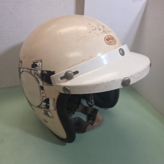 Vintage Bell 500TX Motorcycle Helmet With Visor