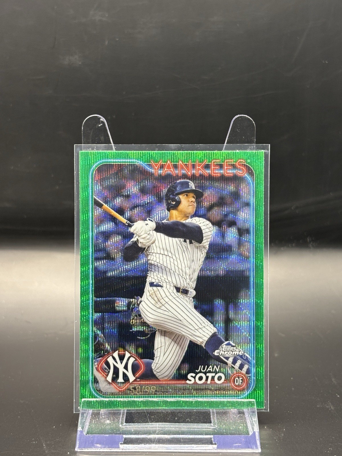 2024 Topps Chrome - Green Wave Refractor #150 Juan Soto 58/99