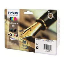 EPSON Multipack T1626 - Stylo Plume - Noir, Cyan, Magenta, Jaune (C13T16264012)