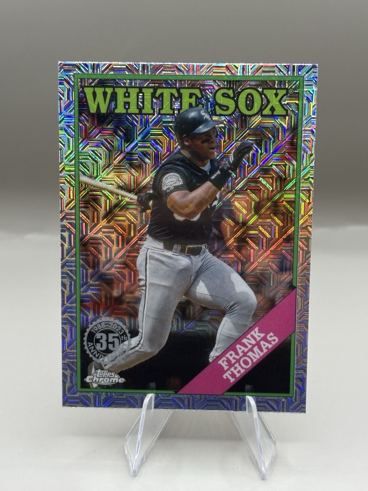 2023 Frank Thomas Topps Chrome 35th Anniversary Mojo Refractor White Sox