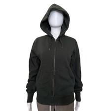 Uniqlo Dark Green Zip-Up Hoodie Size Small